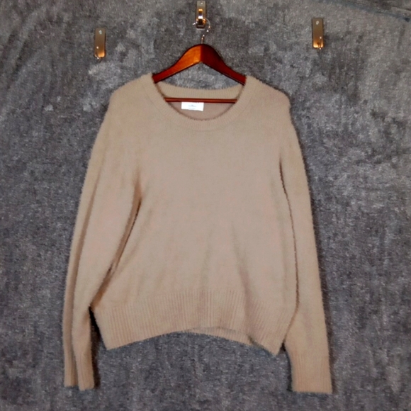 Old Navy Women's Eyelash Sweater Crewneck Long Sleeve Sedimentary Color - Picture 3 of 10
